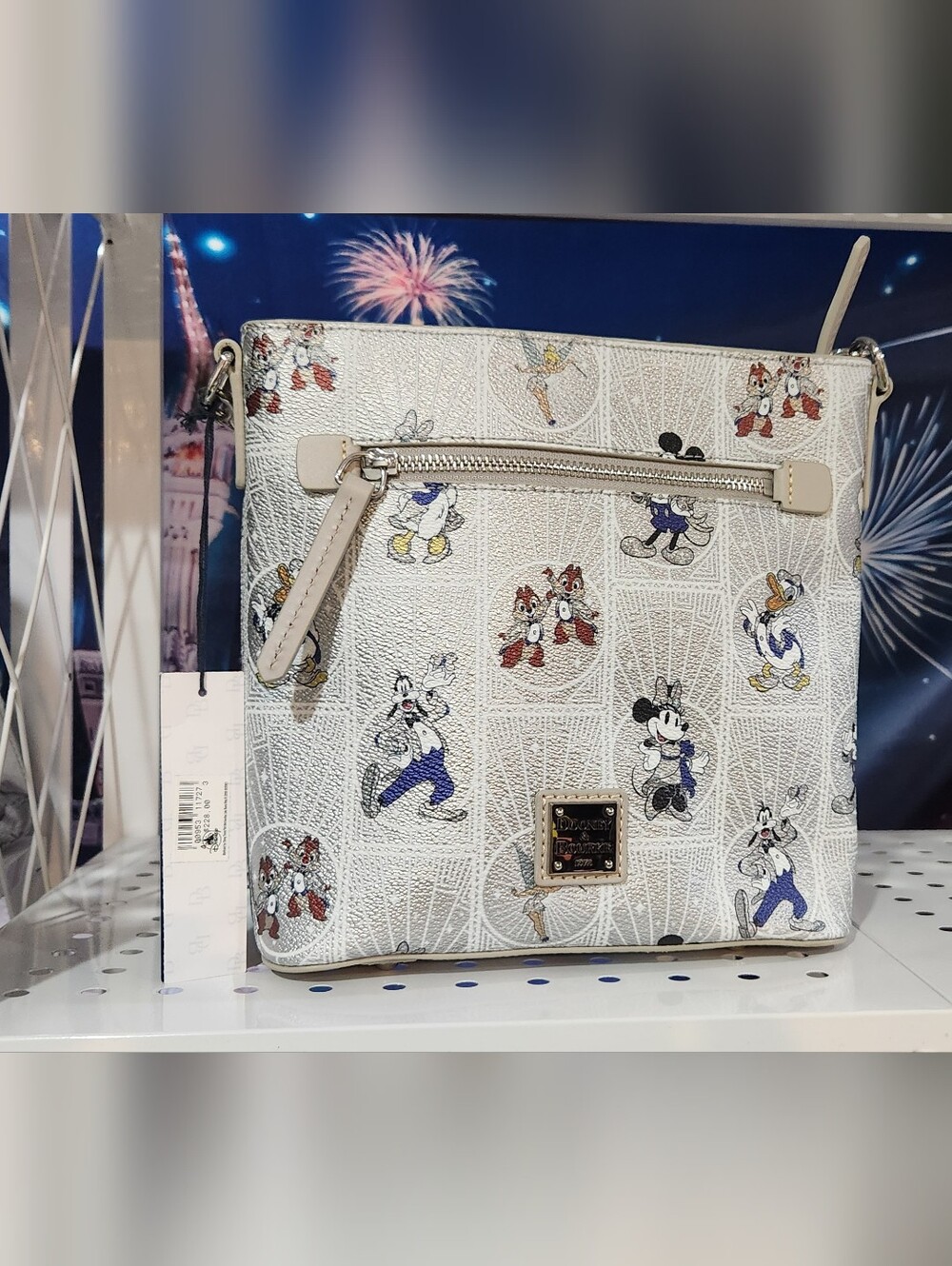 Disney 100th Anniversary Platinum Fab Five Dooney And Bourke Crossbody Bag
